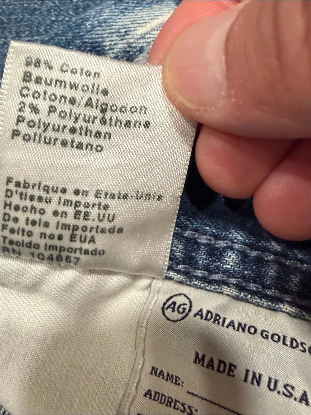 AG Adriano Goldschmied Men’s The Protege Straight Leg Blue Jeans 31x29